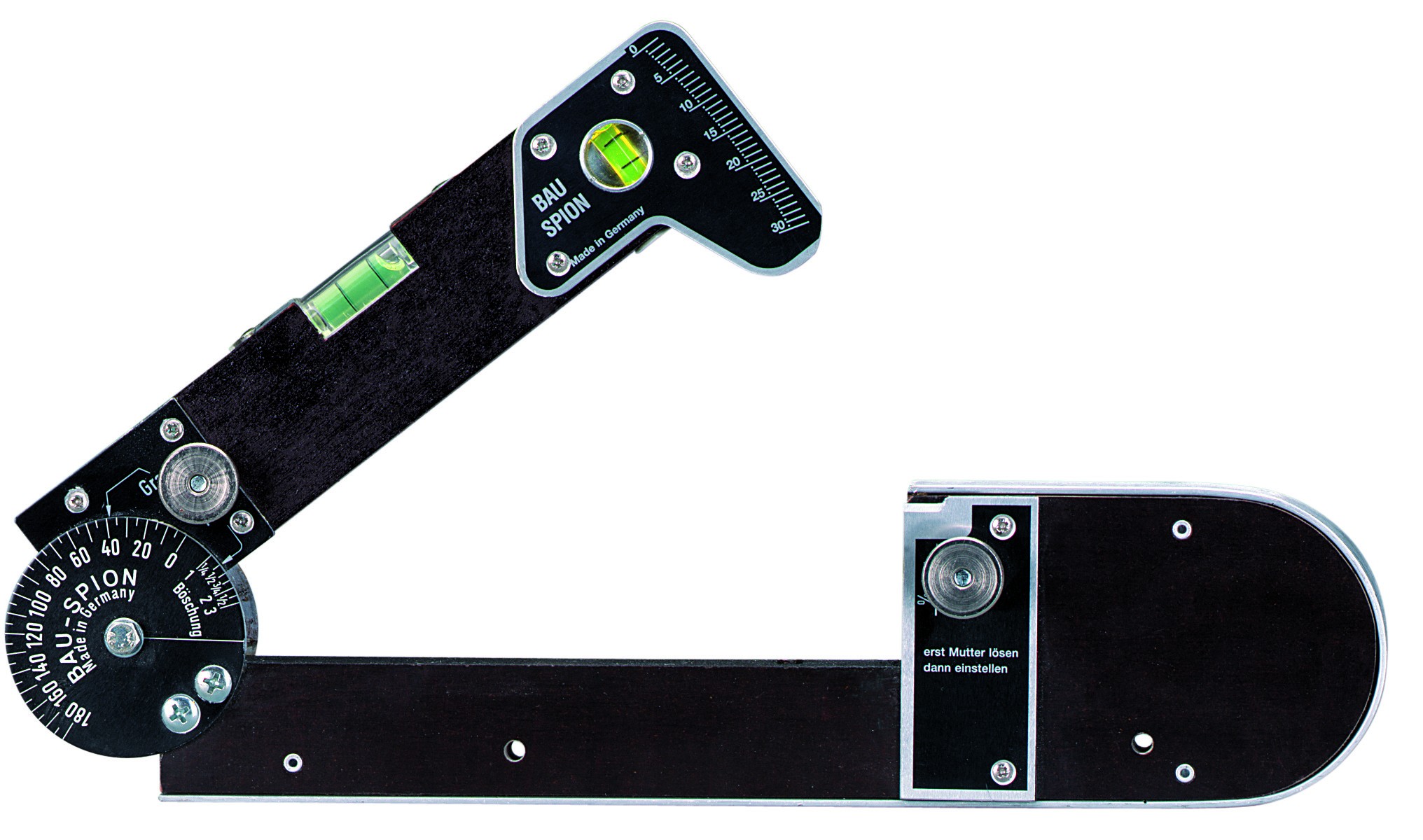 KOTARBAU Winkelmesser 500 Mm – Einstellbar Von 0° Bis 90°, Aus Stahl, Mit Feststellschraube – Für Tischlerei, Zimmerei Und Mehr
